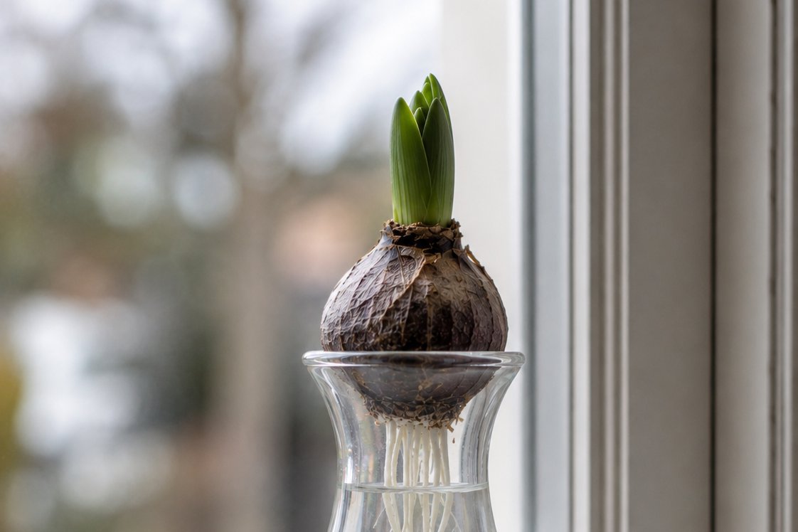 Jacinthe, planter en octobre et la faire fleurir pour Noël