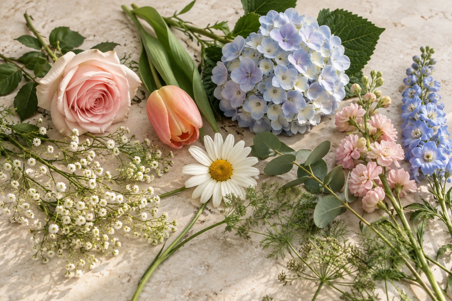 Les grands types de fleurs pour composer un bouquet